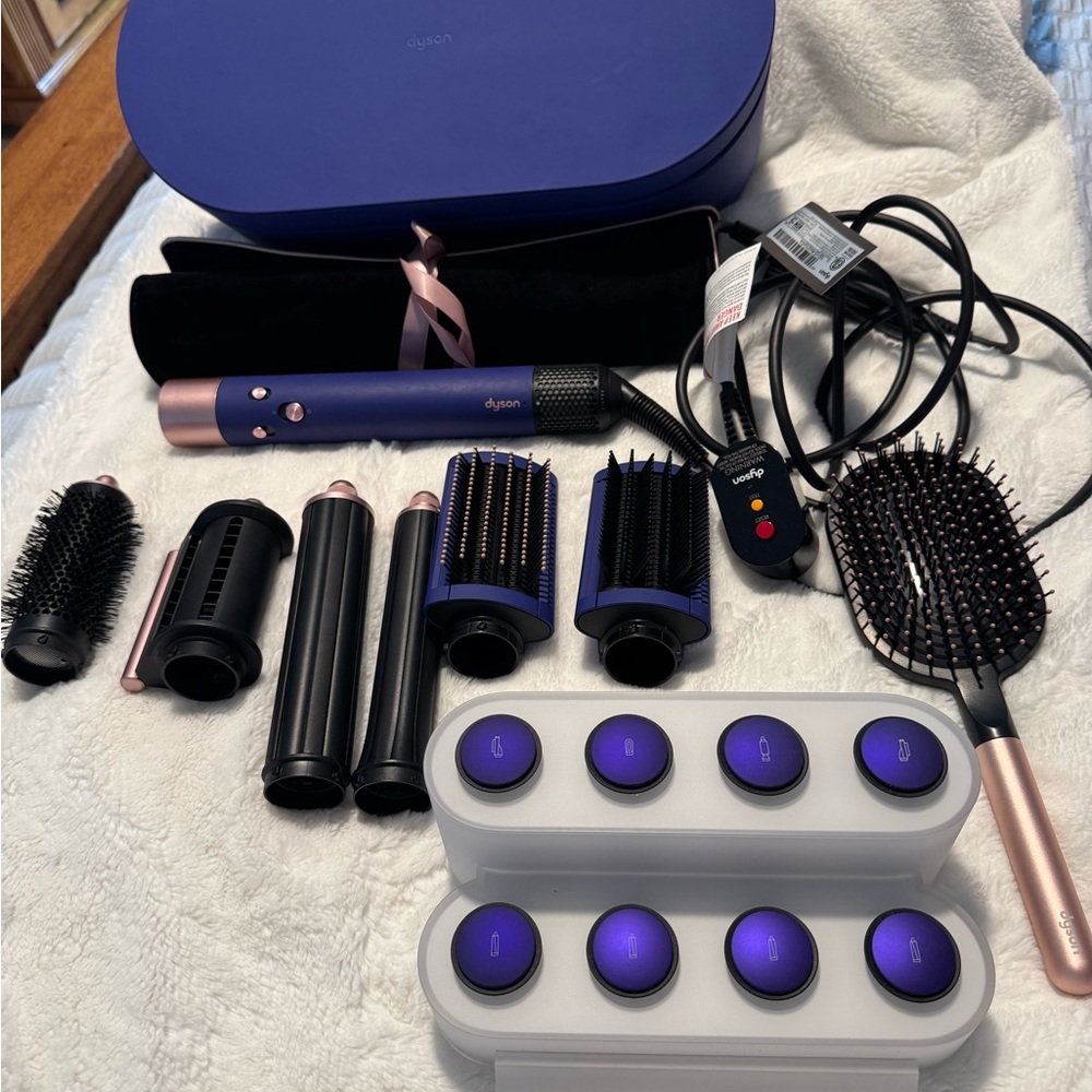 Dyson Airwrap Multi-Styler with Not Extreme Heat Complete Long Barrel-Purple/Blk